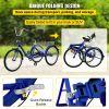 VEVOR Tricycle Adult 24'' Wheels Adult Tricycle 1-Speed 3 Wheel Bikes For Adults Three Wheel Bike For Adults Adult Trike Adult Folding Tricycle Foldab