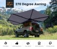 San Hima 270 Degree Free-Standing Awning 600D Double-Ripstop Oxford 4WD UPF50+