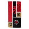[Personalization Only] OFFICIAL NBA Colorblock Personalized Beach Towel - Toronto Raptors