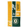 [Personalization Only] OFFICIAL MLB Colorblock Personalized Beach Towel - Athletics